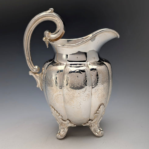 約 1850 年英國古董銀盤茶具,3 件套,Padley Parkin